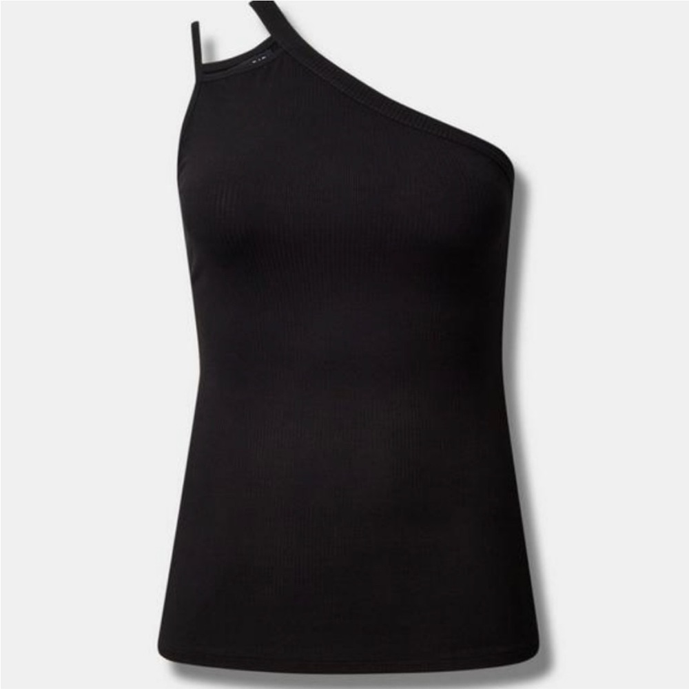 Black One Shoulder Top